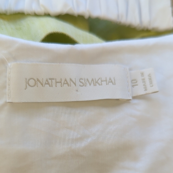 00039 Joanthan Simkhai Ruched Sweetheart Bustier Top White 10	summer resortwear - Picture 6 of 8